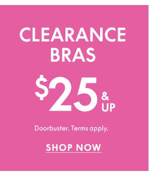 Shop Clearance Bras \\$25 and up