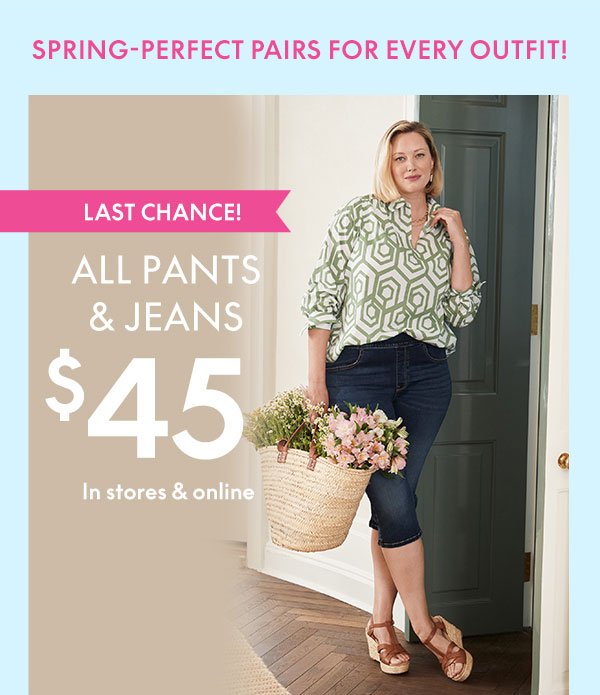 All Pants and Jeans \\$45