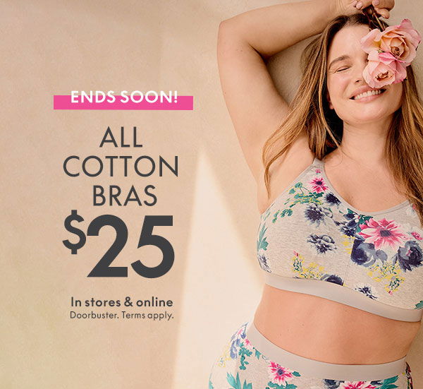 Shop Cotton Bras \\$25