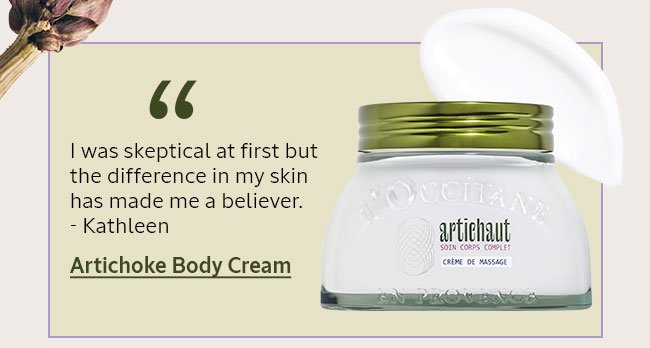 ARTICHOKE BODY CREAM | SHOP NOW