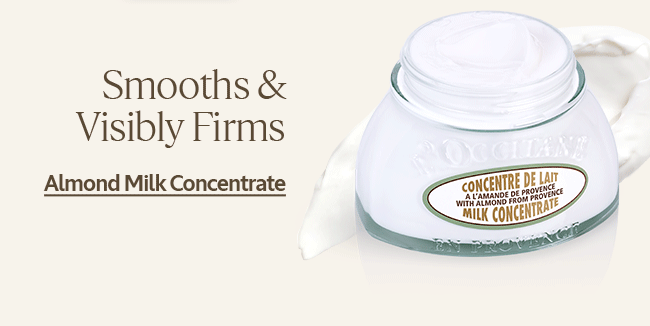 ALMOND MILK CONCENTRATE | SMOOTHS AND VISIBLY FIRMS | SHOP NOW
