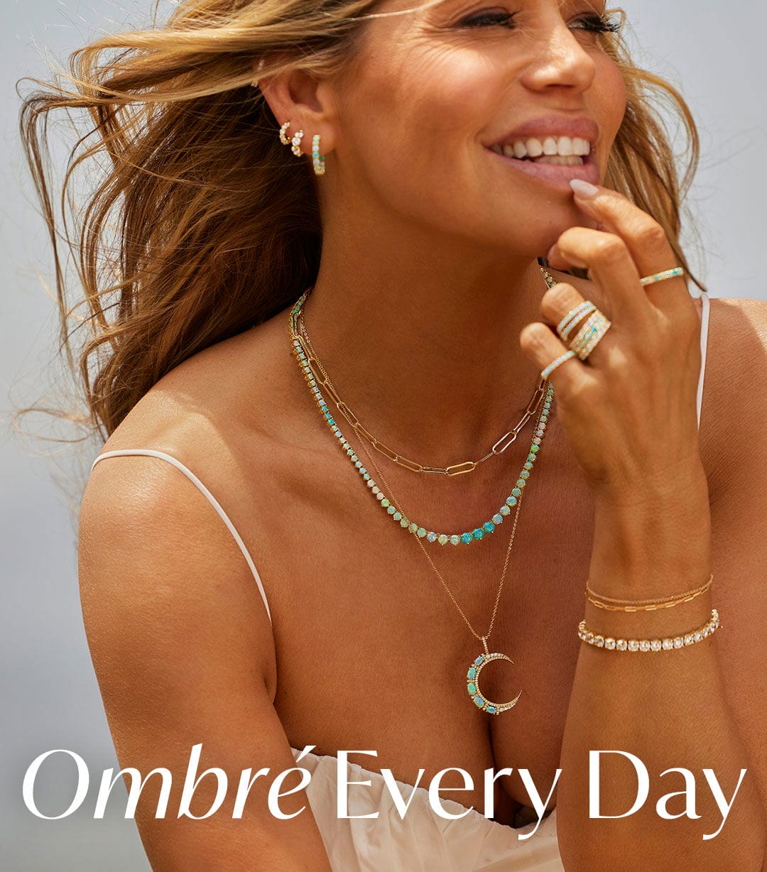 Ombre Every Day. With shades of blue opal you'll want to take a dip in and pink sapphires that'll make you blush, our new ombre pieces contain multitudes— just like you. Shop The Drop