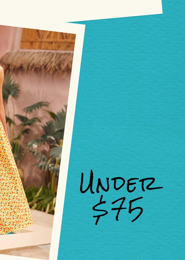 Under \\$75