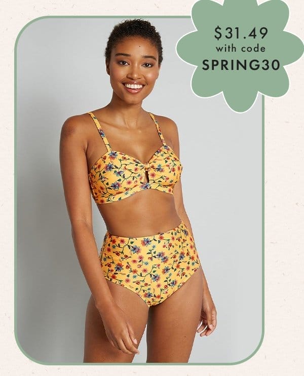 The Sara High-Waisted Bikini Bottom