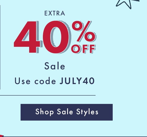 Extra 40% Off Sale | Shop Sale Styles