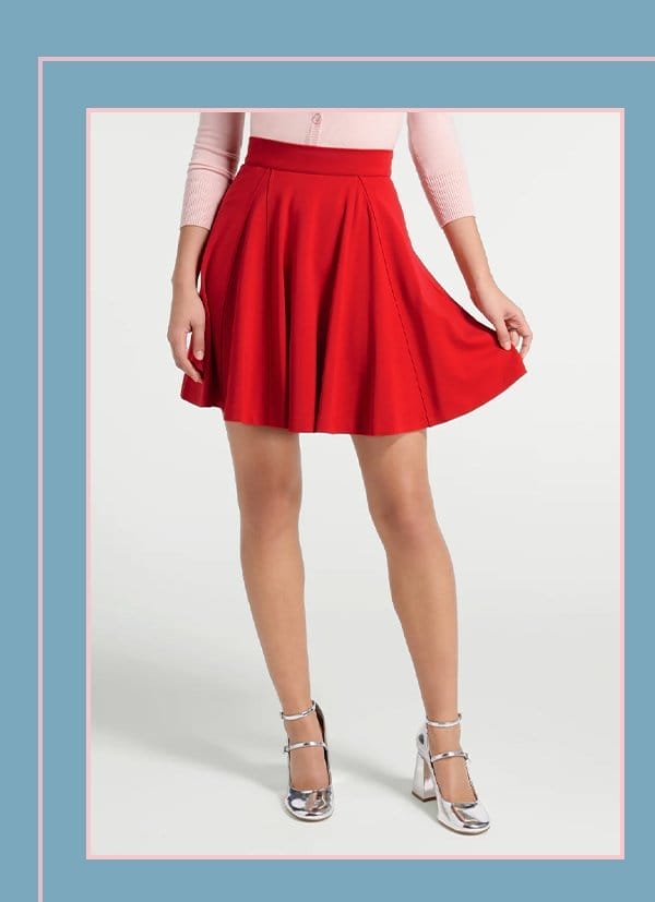 Godet All Night Skater Skirt