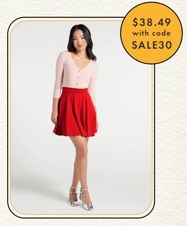 Godet All Night Skater Skirt