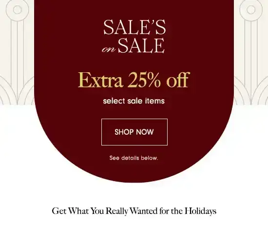 Extra 25% off select sale items