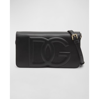 DG Logo Micro Leather Crossbody Bag