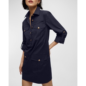 Saude Long-Sleeve Utility Dress