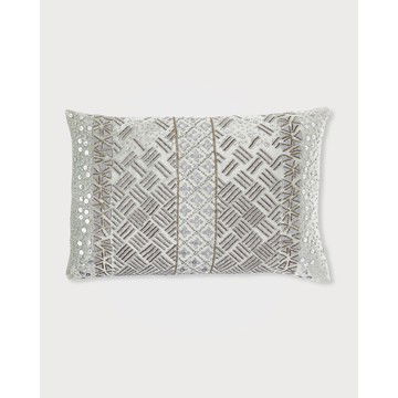 Sequin Velvet Decorative Pillow, 15x21"