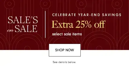 Extra 25% off select sale items