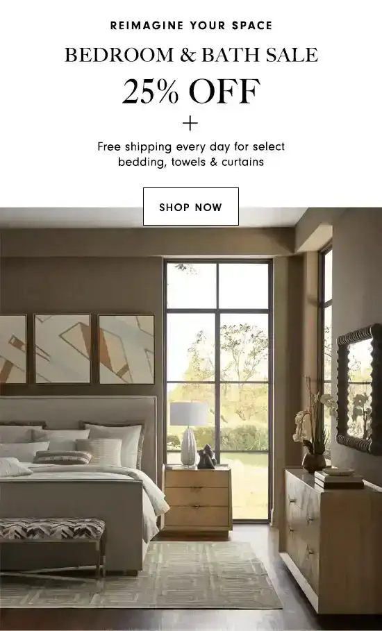 Shop the Bedroom & Bath Sale