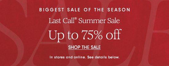 Up to 75% off - Shop the Sale