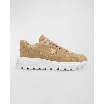 Suede Logo Runner Sneakers