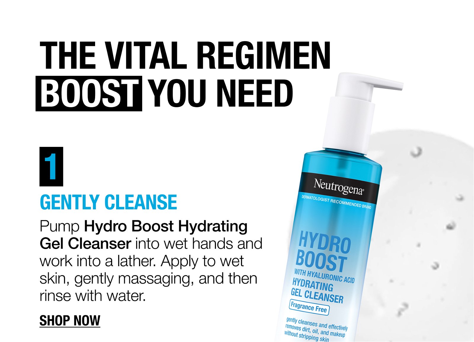 The Vital Regimen Boost You Need - 1 Gently Cleanse - Shop Now