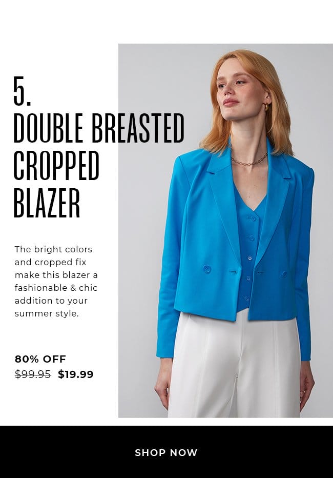 The Double Breasted Cropped Blazer