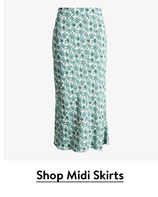 A floral midi skirt.