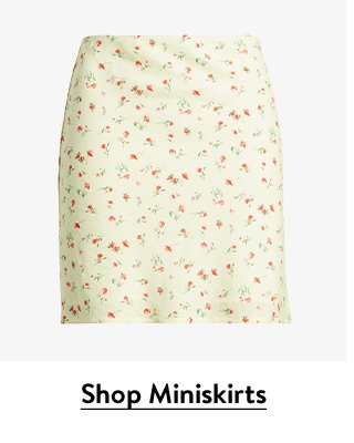 A floral miniskirt.