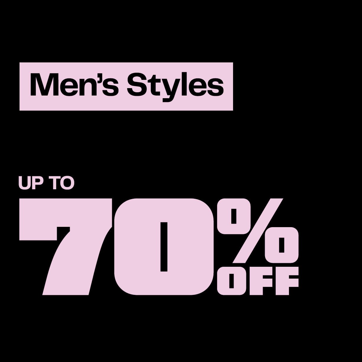 Men's New Markdowns Up to 70% Off