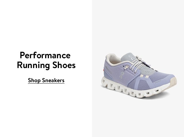 An On running sneaker.