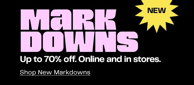 New Markdowns (Generic)