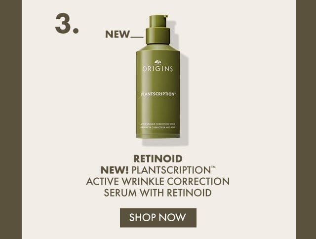 NEW | 3. Retinoid NEW! | PLANTSCRIPTION™ Active Wrinkle Correction Serum with Retinoid | SHOP NOW