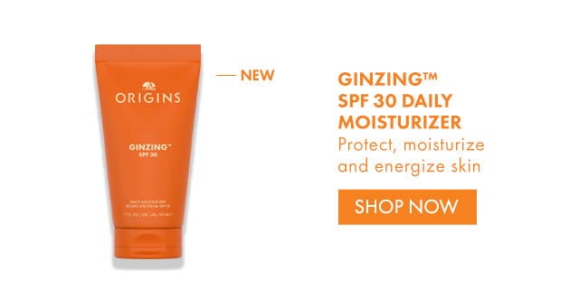 NEW | GINZING™ SPF 30 DAILY MOISTURIZER | Protect, moisturize and energize skin | SHOP NOW