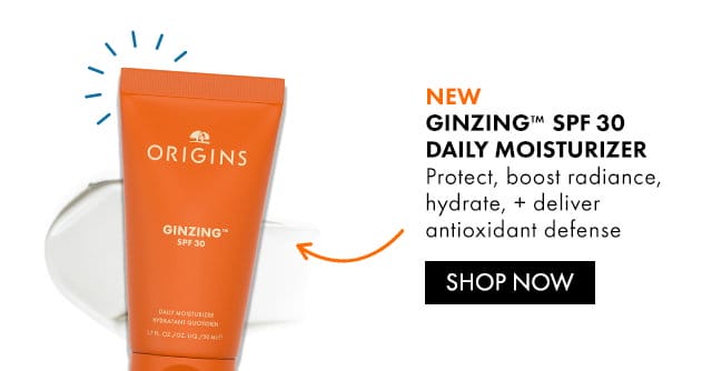 NEW | GINZING™ SPF 30 DAILY MOISTURIZER | Protect, boost radiance, hydrate, + deliver antioxidant defense | SHOP NOW