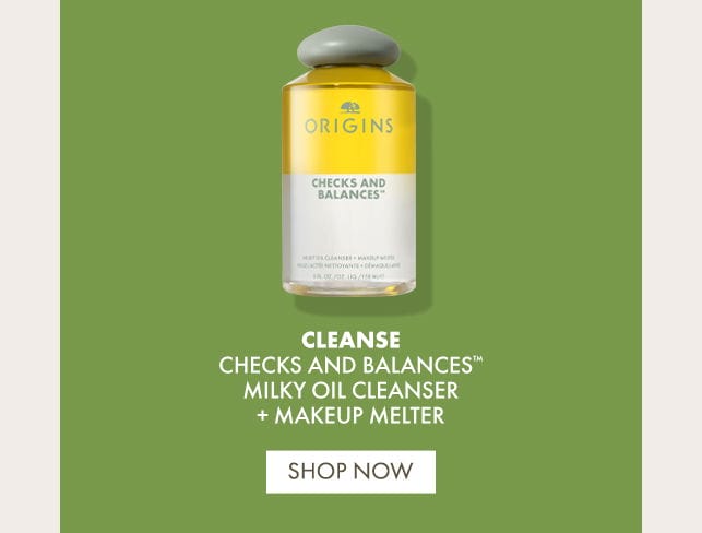 CLEANSE | CHECKS AND BALANCES™ MILKY OIL CLEANSER + MAKEUP MELTER | SHOP NOW