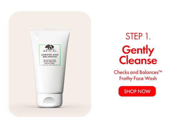 STEP 1. | GentlyCleanse | Checks and Balances™ Frothy Face Wash | SHOP NOW