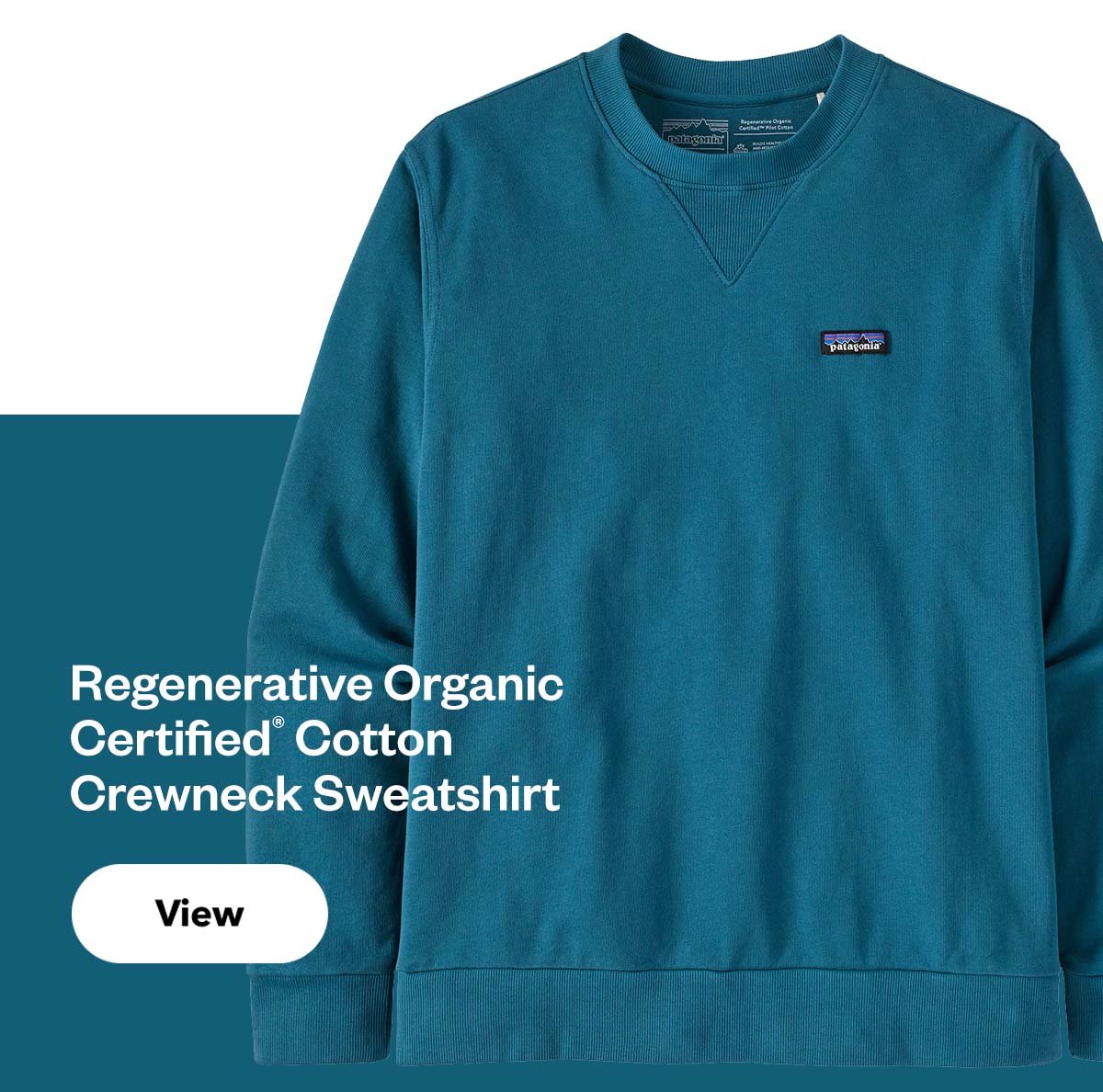 Regenerative Organic Certified Cotton Crewneck Sweatshirt 
