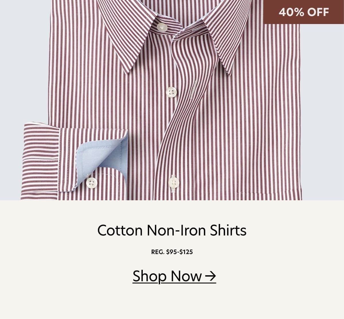 cotton non iron