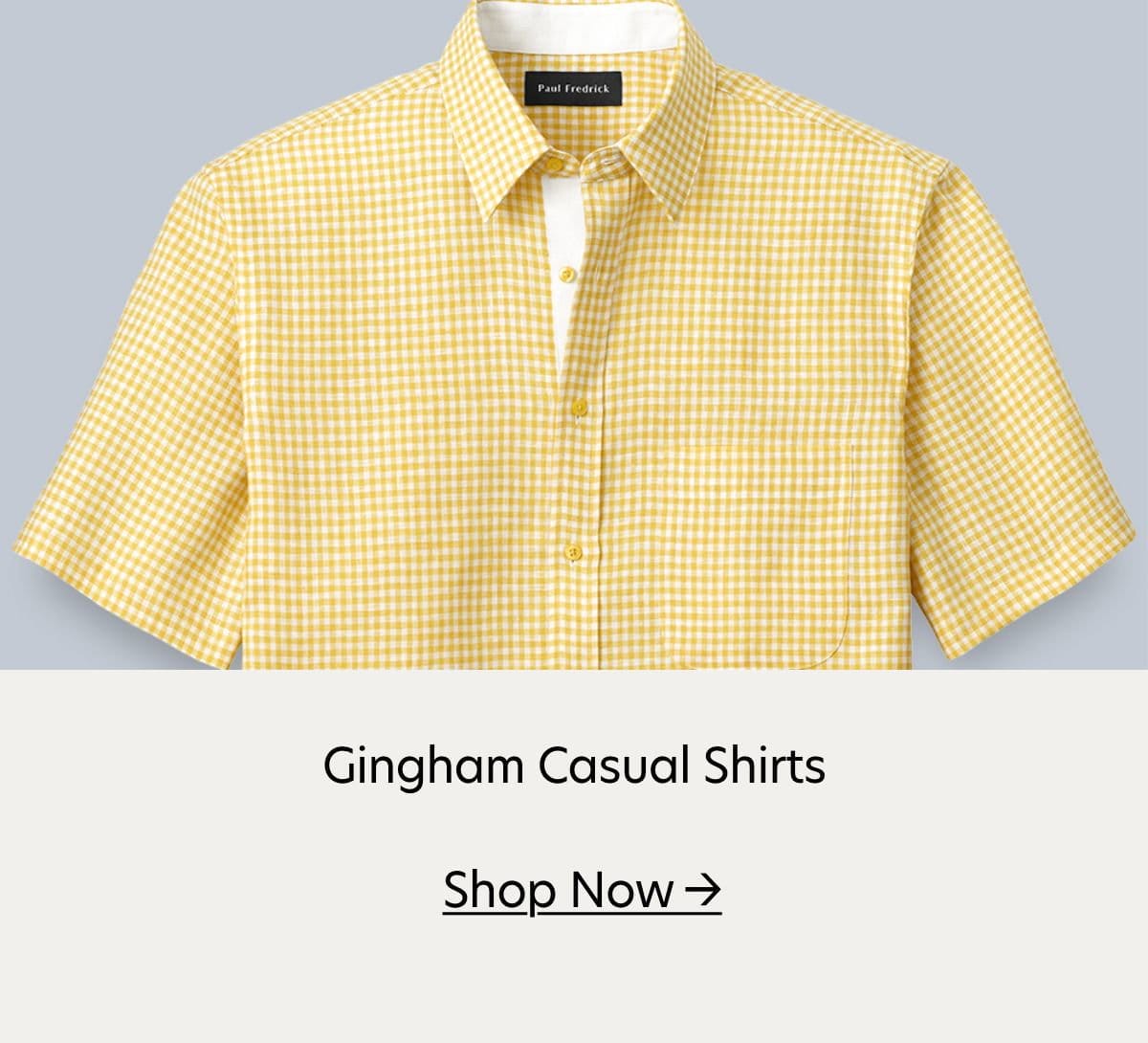 gingham casual shirts