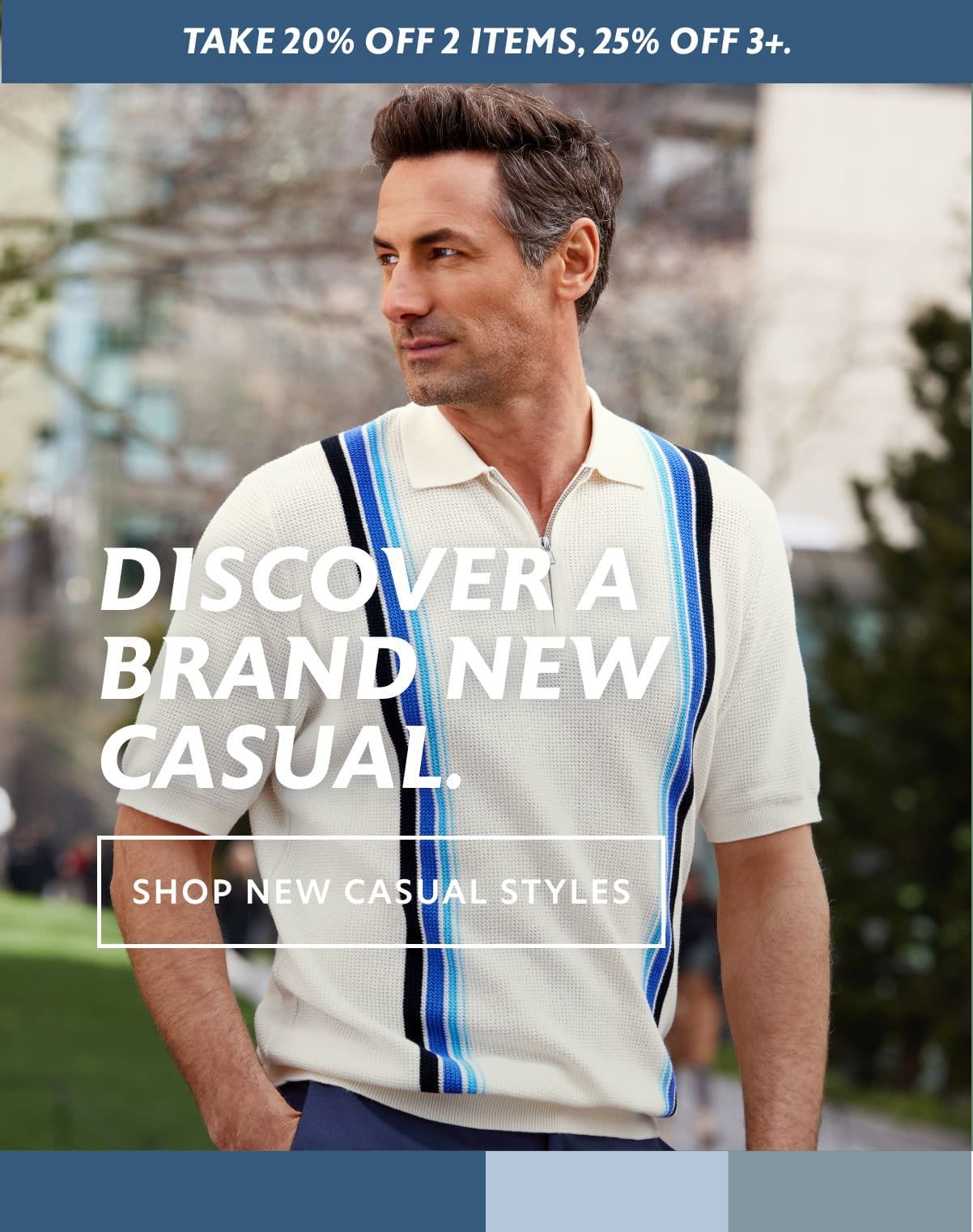 discover a brand new casual