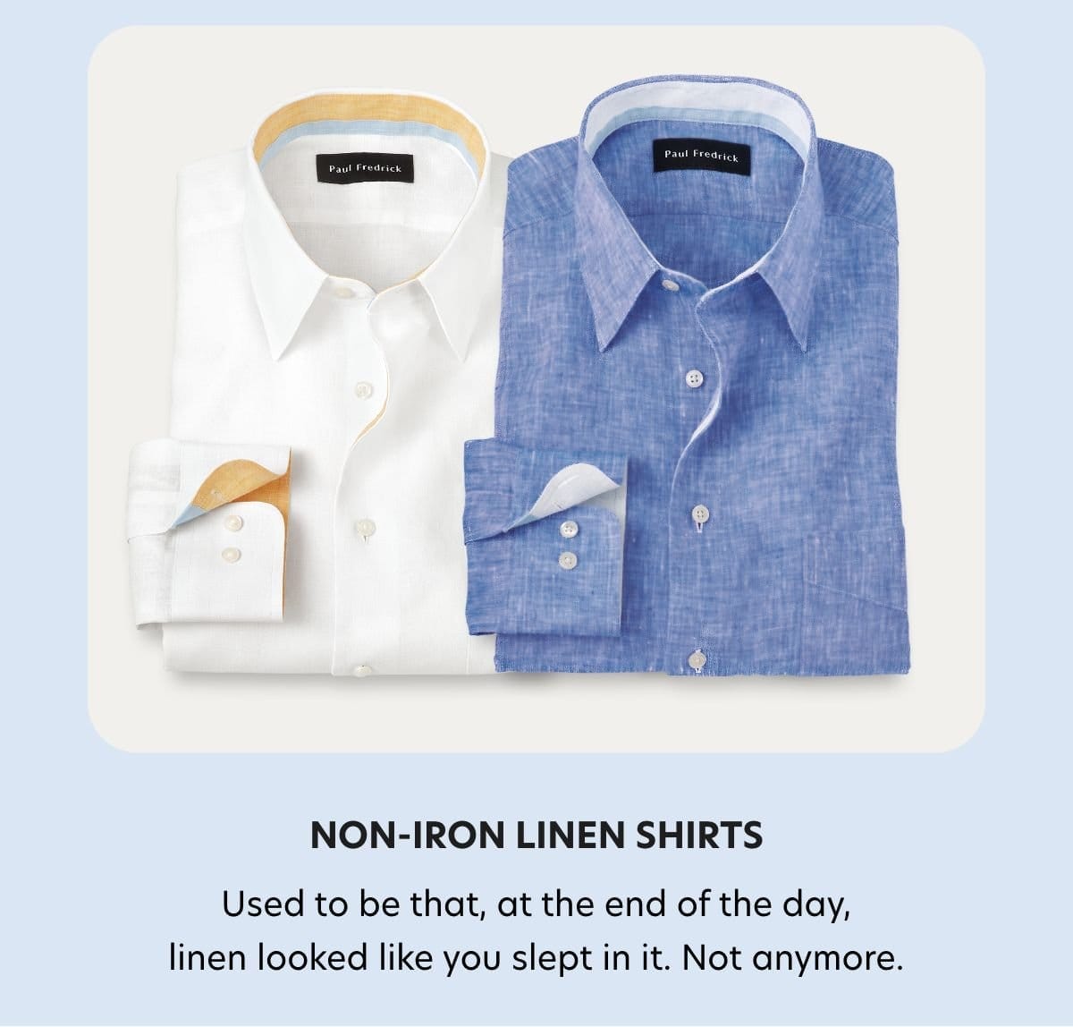 non linen shirts