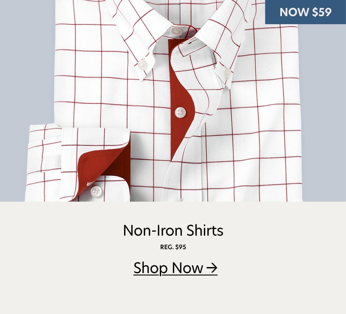 non iron on sale