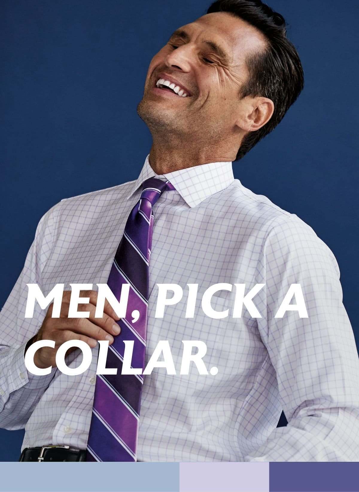 men pick a collar