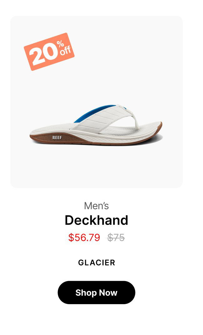 Deckhand, Glacier White/Blue