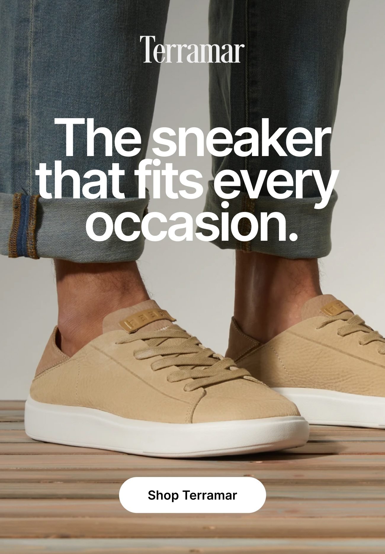 The Sneaker that fits every occasion.