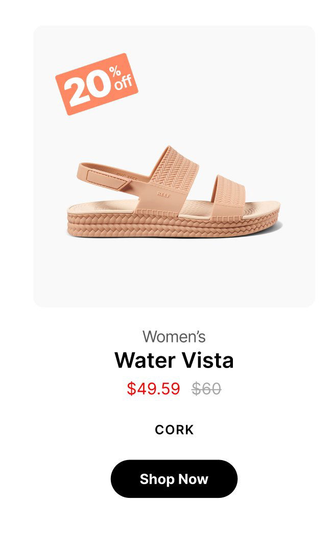 20 off Women's Water Vista \\$49.59 \\$60 CORK Shop Now