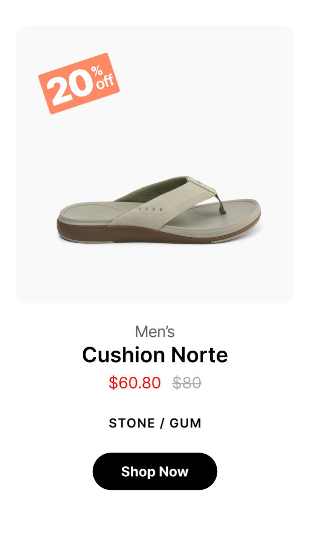 20off Men's Cushion Norte \\$57.59 \\$80 STONE / GUM Shop Now