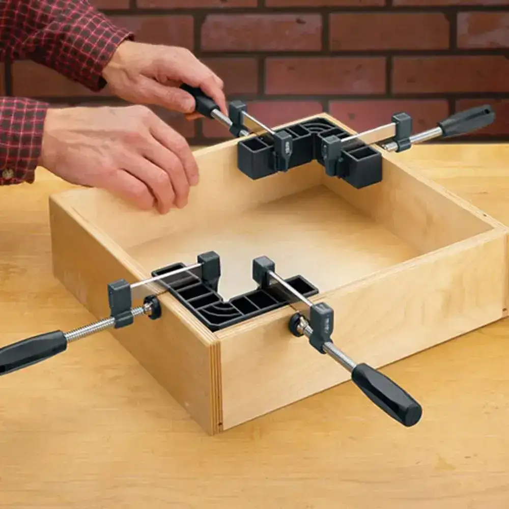 Rockler Mini Clamp-It Combo (2 Mini Squares, Matching Clamps)