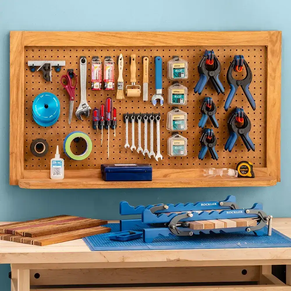 Hanging tools with Rockler Pegboard Hooks