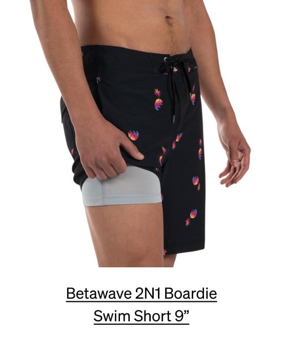 Betawave 2N1 Boardie Swim Shorts