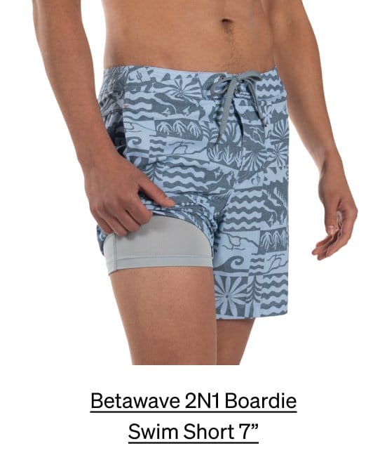 Betawave 2N1 Boardie Swim Shorts