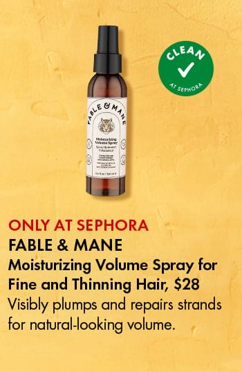 Fable & Mane Moisturizing Volume Spray for Fine and Thinning Hair