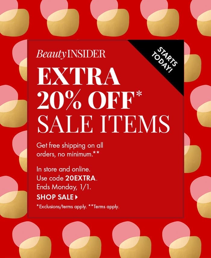 Extra 20% Off Sale Items