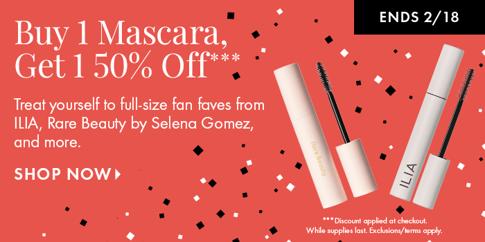Buy 1 Mascara, Get 1 50% Off