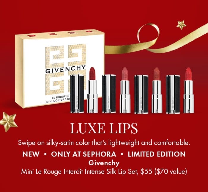 Givenchy Mini Le Rouge Interdit Intense Silk Lip Set